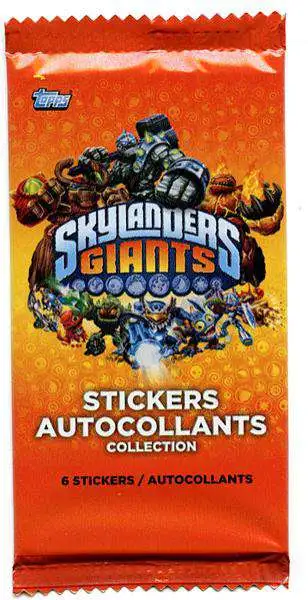 Choose your item Topps Skylanders Giants Starter Pack Sticker Collection 
