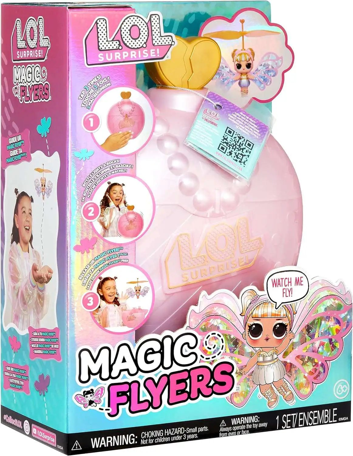 LOL Surprise Magic Flyers: Sky Starling- Hand Guided Flying Doll