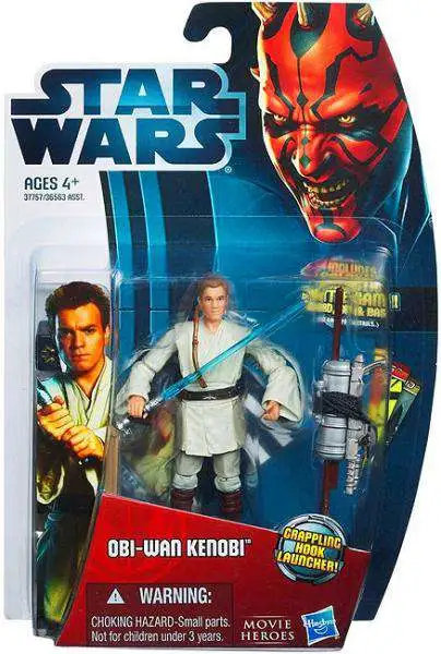 Star Wars Phantom Menace 2012 Movie Heroes Obi-Wan Kenobi Action Figure #8 [Version 1]