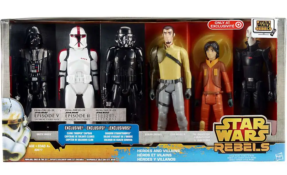 Star Wars Rebels Heroes & Villains Exclusive Action Figure 6-Pack