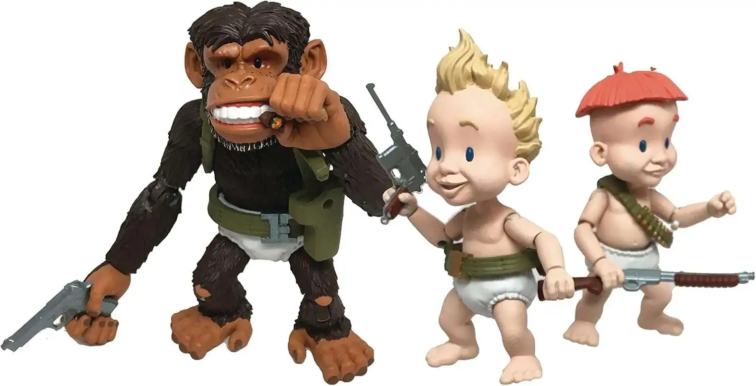 Sam & Max Rubber Pants Commandos Deluxe Action Figure [Zip, Pip & Sergeant Blip]