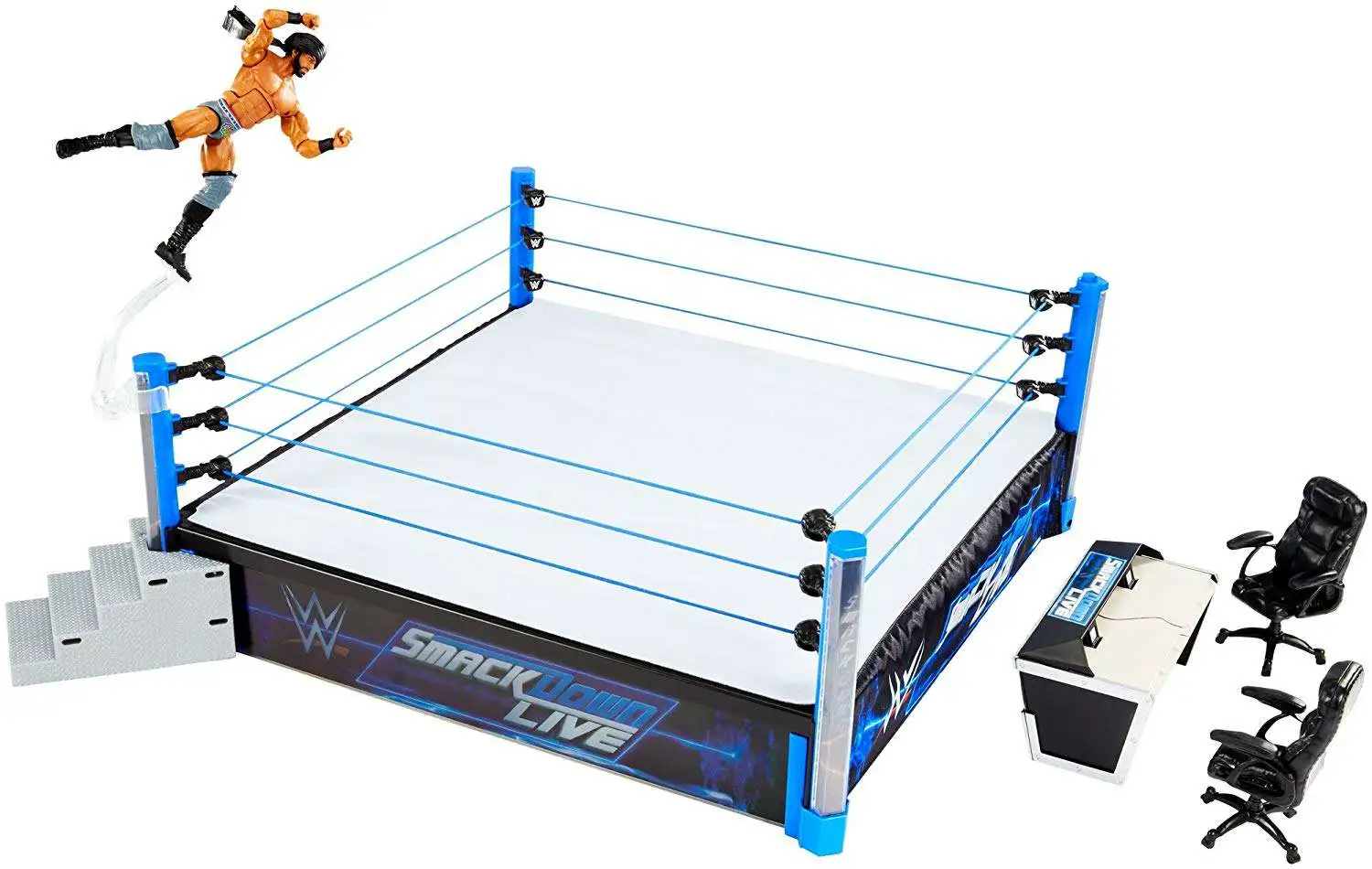 WWE Wrestling SMACKDOWN Main Event Elite Scale Ring Jinder Mahal