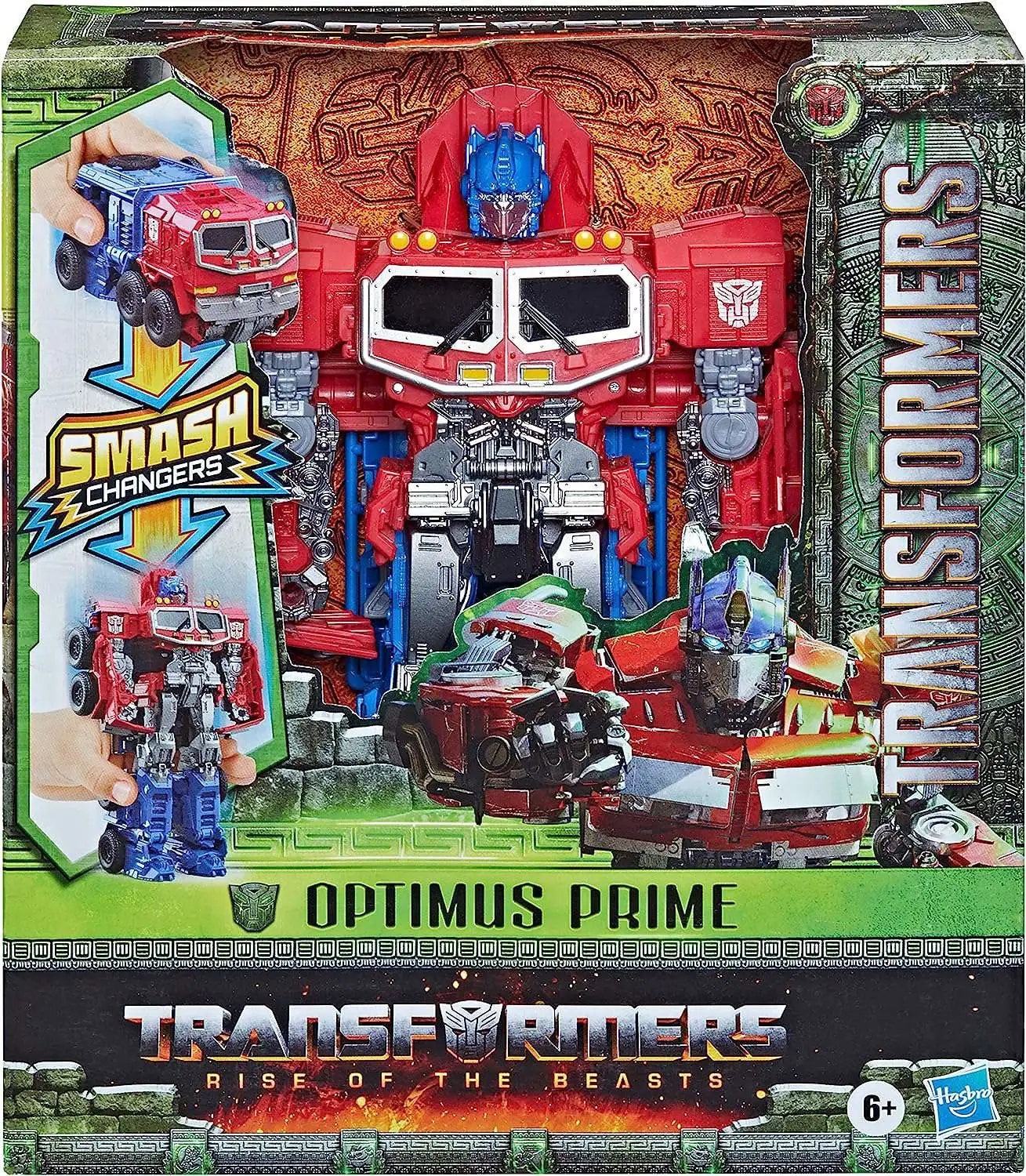 Transformers Rise of the Beasts Smash Changers Optimus Prime 9" Action Figure