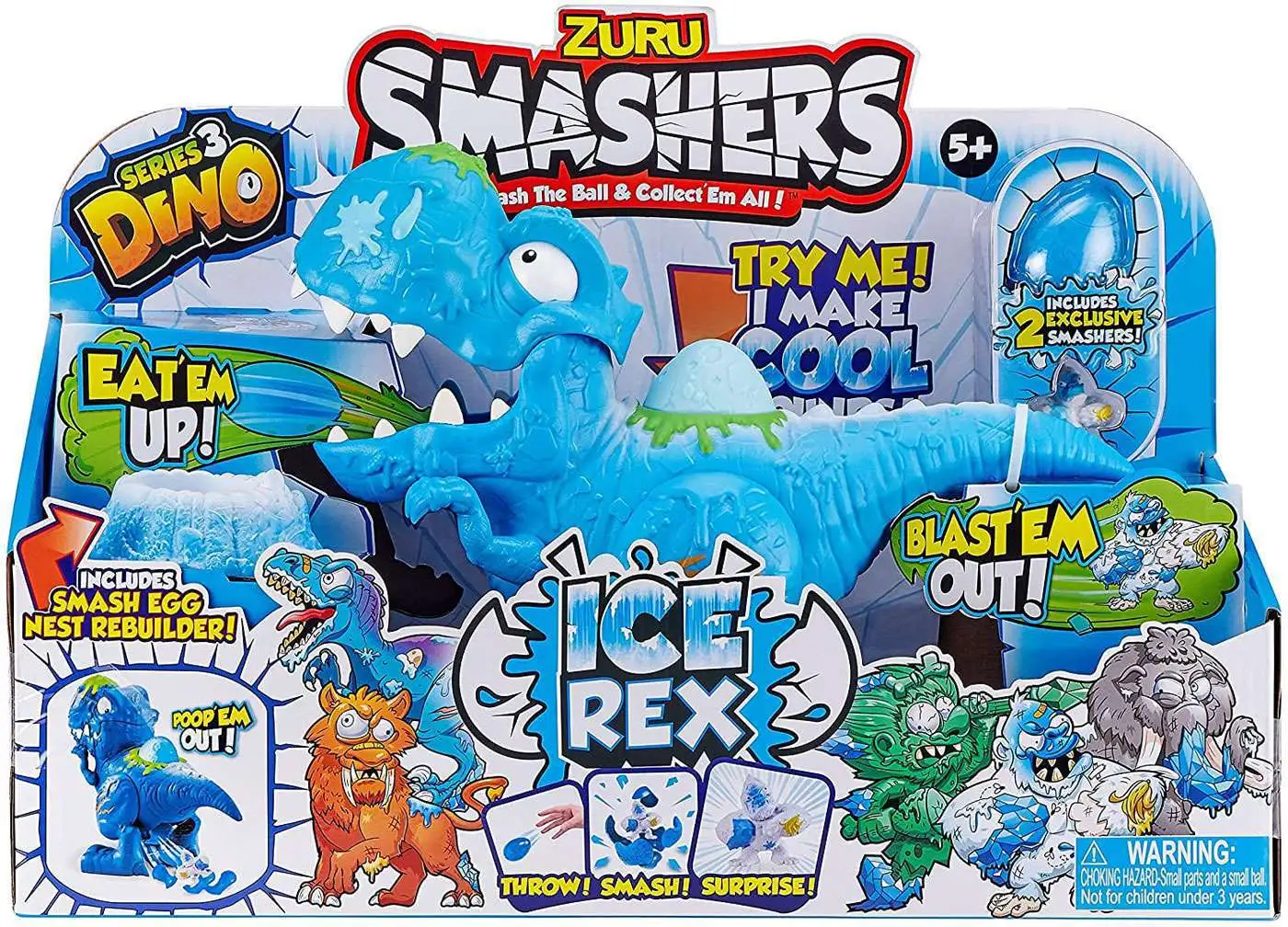 Smashers Series 3 Dino Ice Age Ice Rex Playset [Damaged Package]