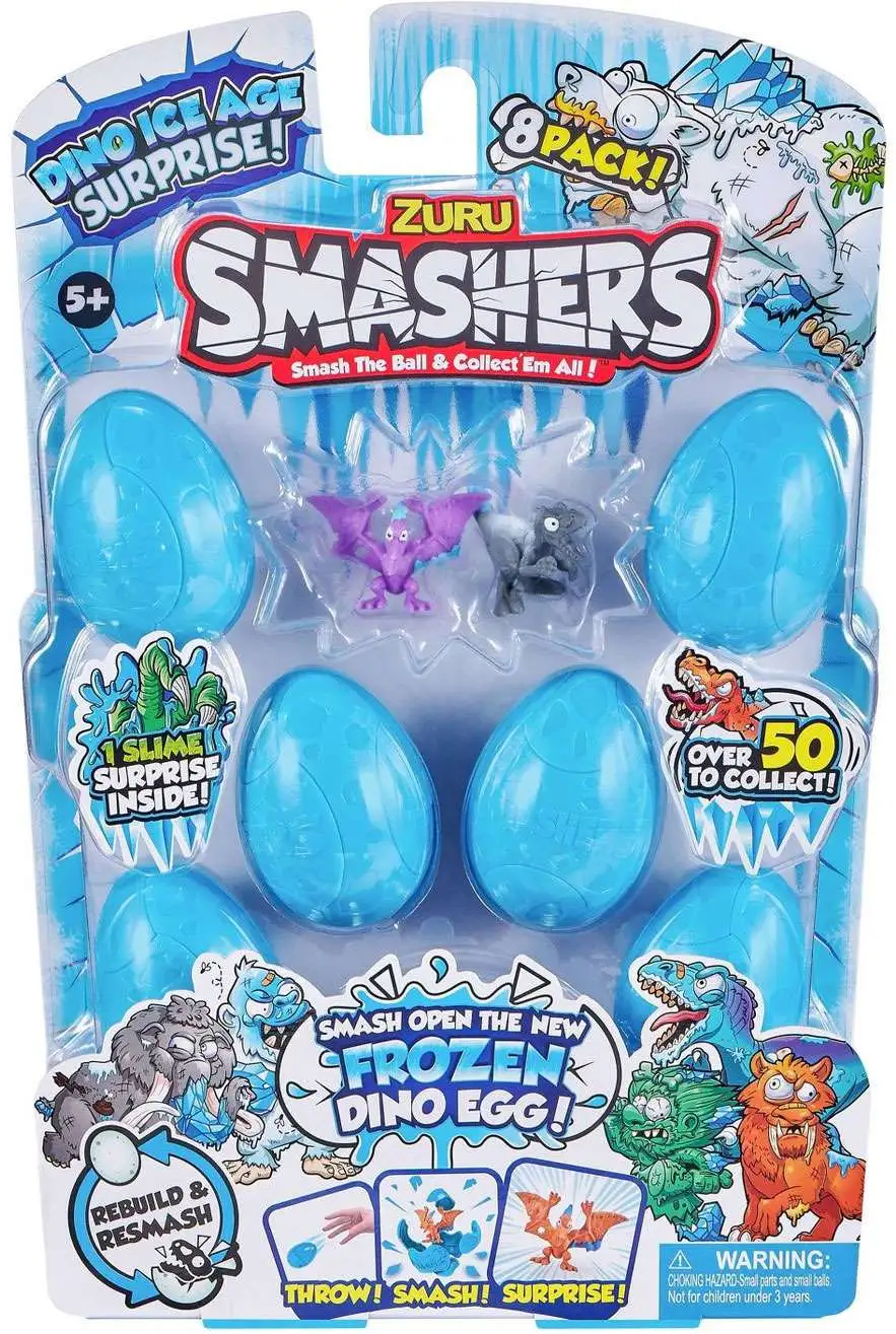 Smashers Series 3 Dino Ice Age Series 4 Dino Ice Age Mini Figure 8-Pack [Damaged Package]