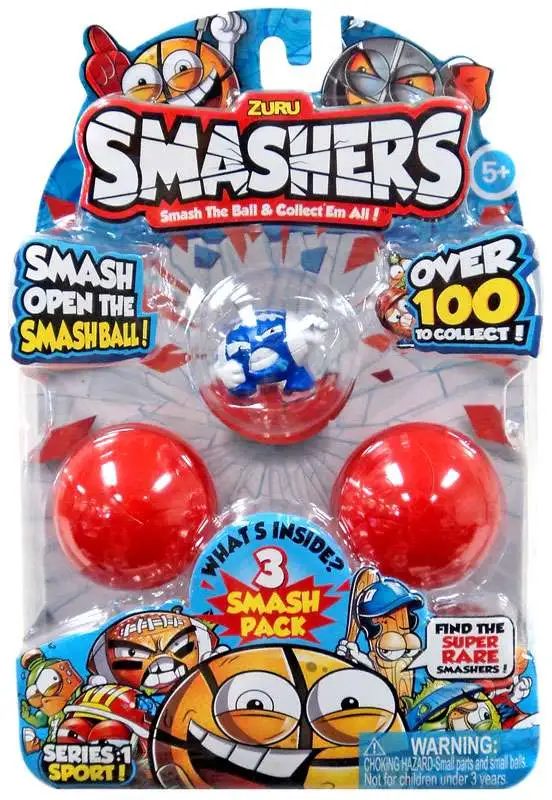 Smashers Series 1 Sport! Super Brawl Mini Figure 3-Pack [Blue]