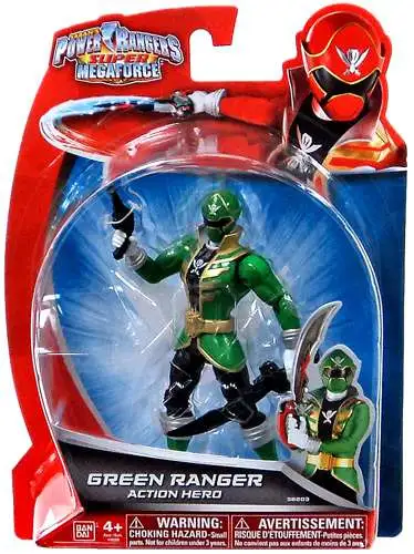 Power Rangers Super Megaforce Green Ranger Action Hero Action Figure  Damaged Package Bandai America - ToyWiz