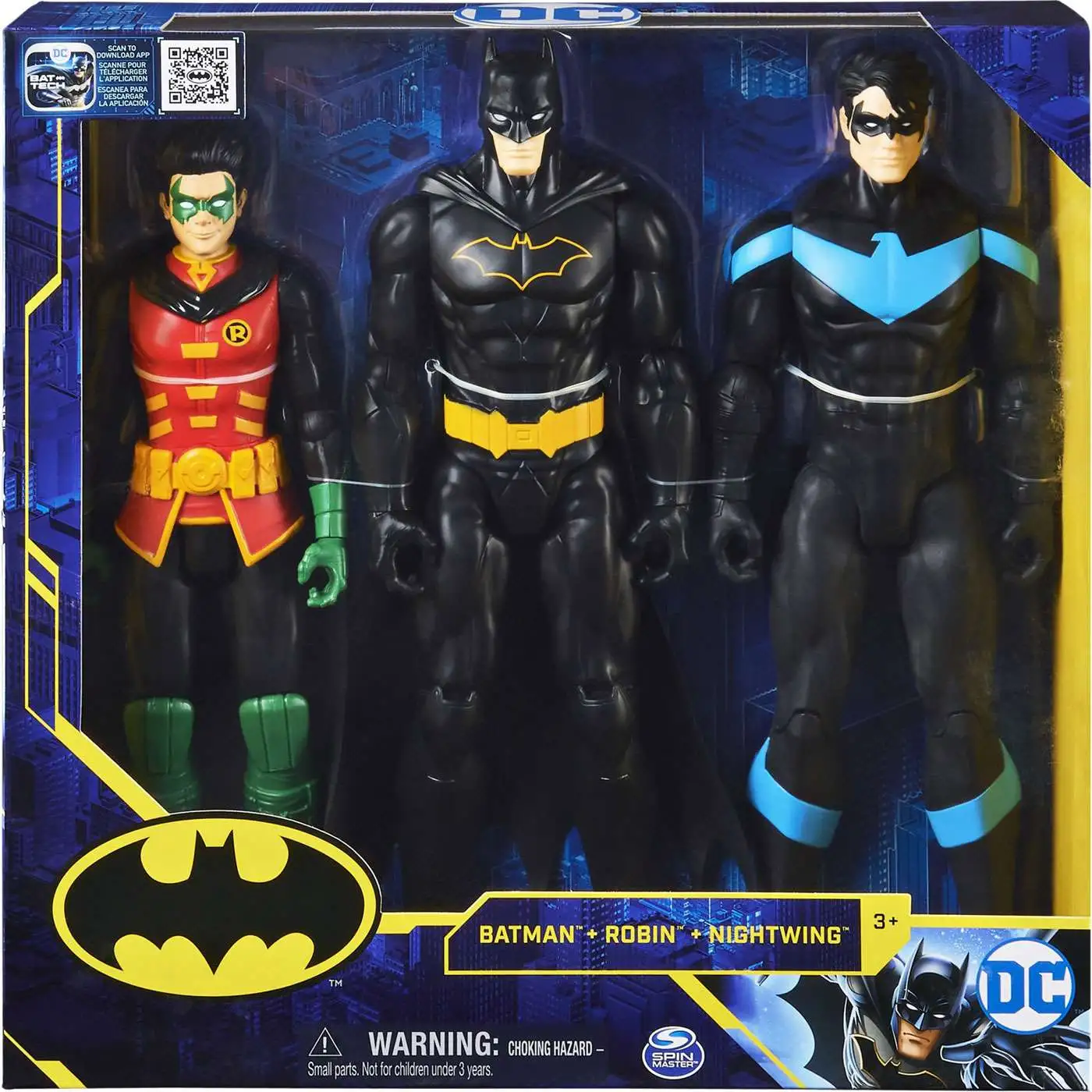 DC Batman Robin, Batman Nightwing 12 Action Figure 3-Pack Spin Master -  ToyWiz