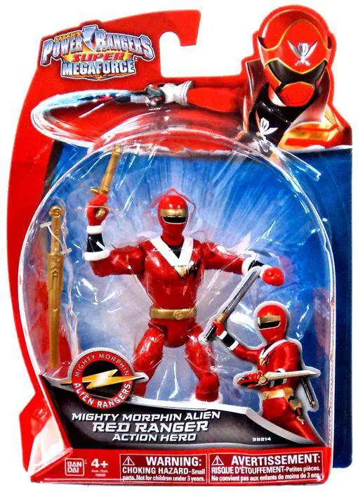 Trives udeladt log Power Rangers Super Megaforce Red Ranger Action Figure Mighty Morphin Alien  Bandai America - ToyWiz