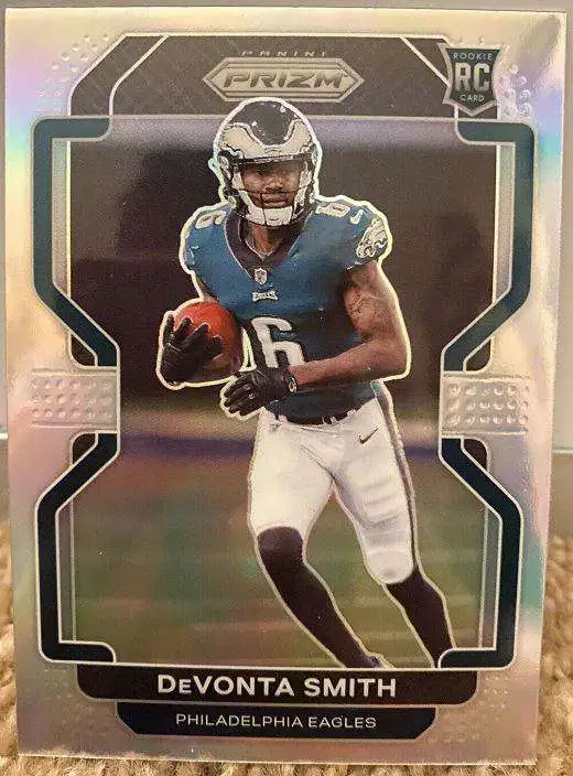 : DEVONTA SMITH 2021 Leaf iCard #11 FIRST EVER ROOKIE Card in  MINT Condition! Limited Edition Short Print card only 777 Produced! Shipped  in Top Loader! Hesiman Trophy Winner Future NFL Star!