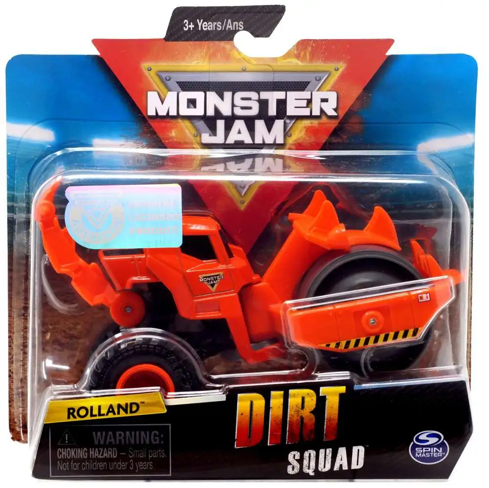 Monster Jam Dirt Squad Rolland Diecast Car [Orange, Loose]