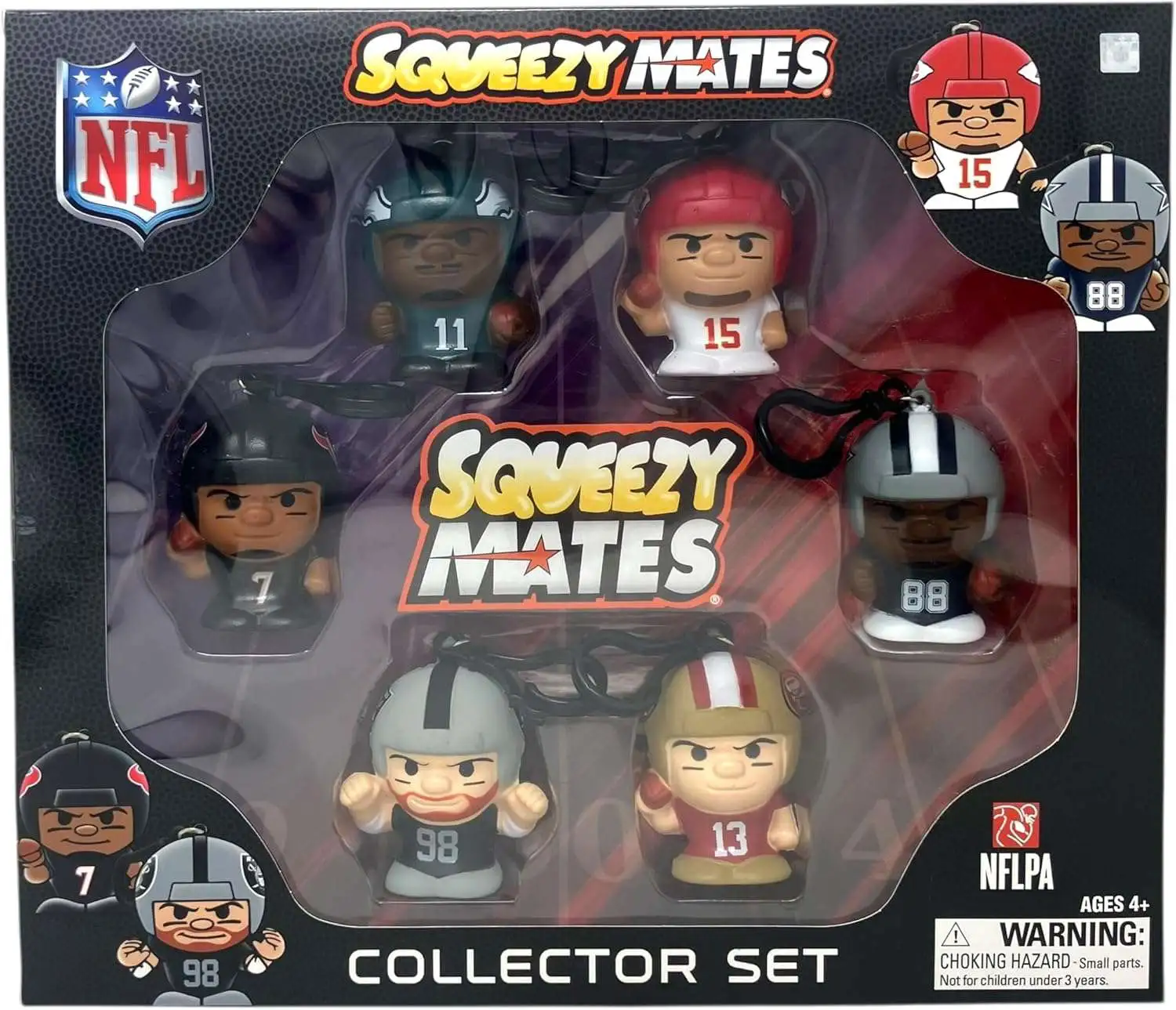 NFL Squeezy Mates Series 8 Football Gift Set