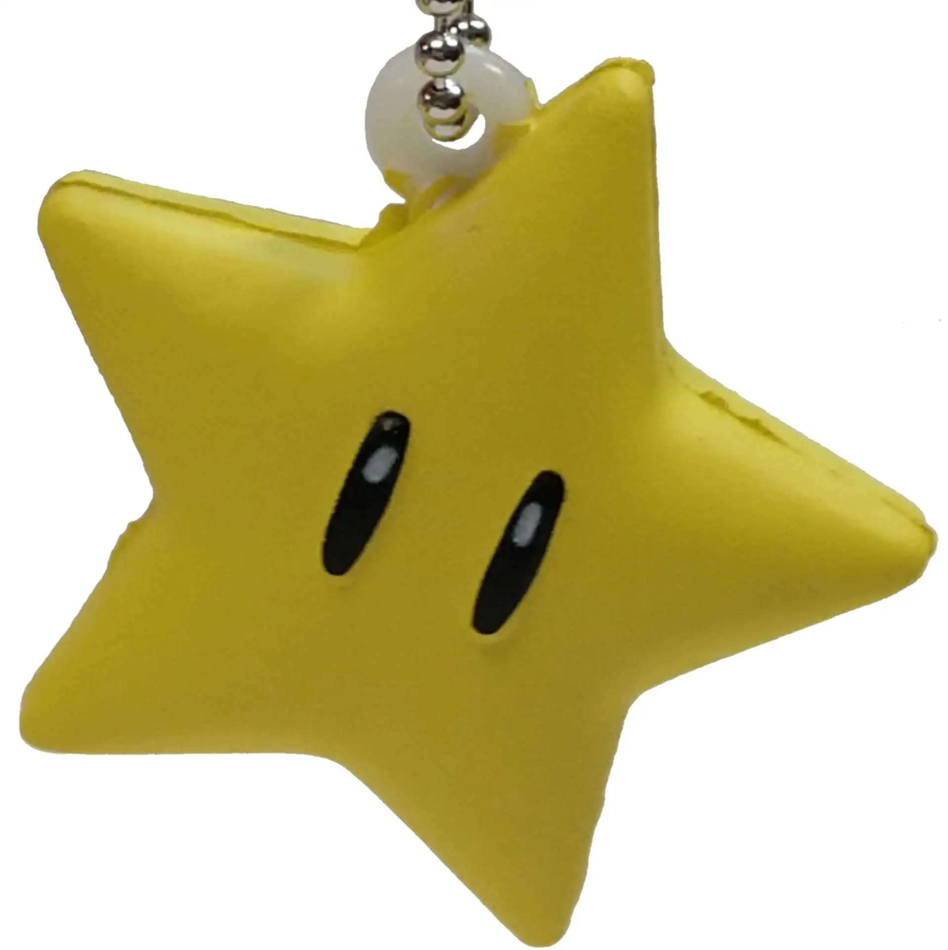 Super Mario Soft-Squeeze Keychain Series 2 Super Star [Loose]