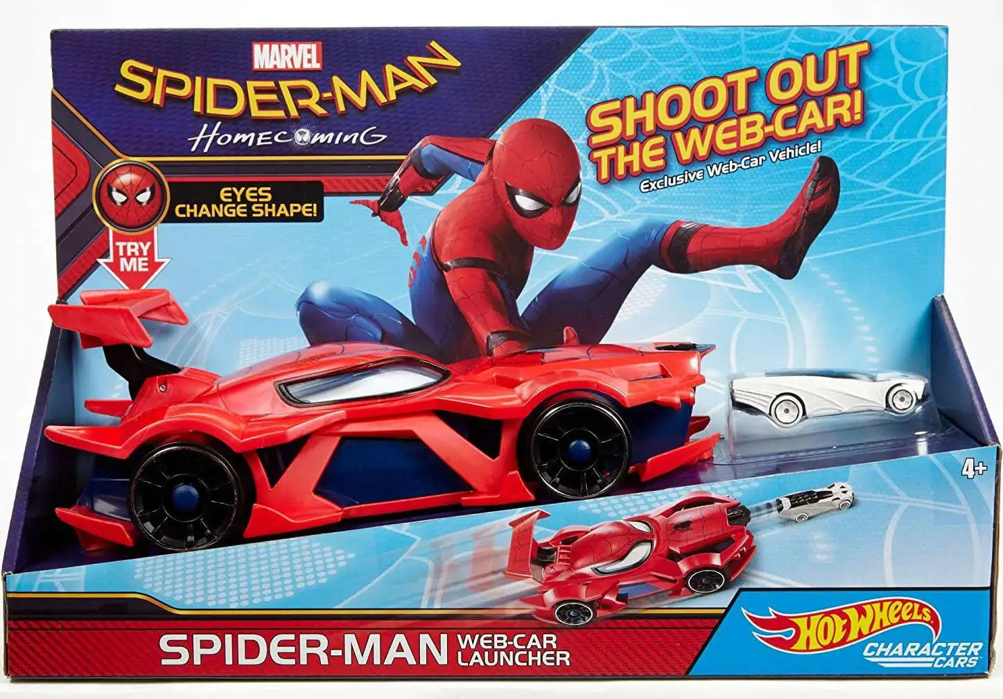 Mediador Lingüística Agresivo Marvel Spider-Man Homecoming Hot Wheels Web-Car Launcher Playset Mattel -  ToyWiz