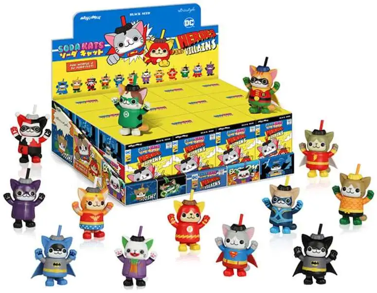 Soda Kats DC Heroes & Villains Mystery Box [12 Packs]