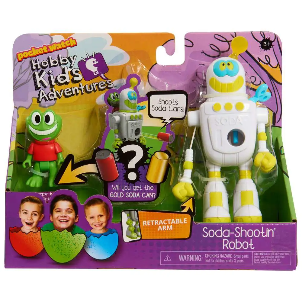 HobbyKids Adventures Soda Shootin' Robot Action Figure Playset