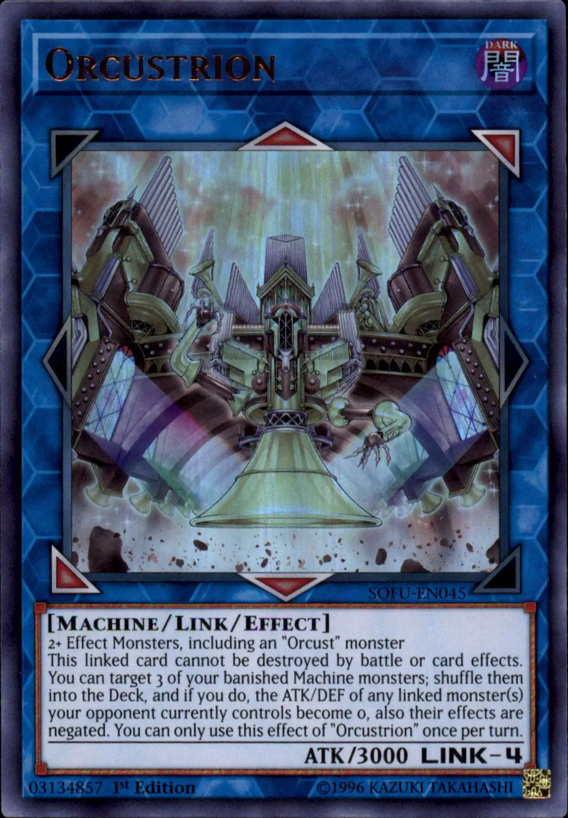 YuGiOh Soul Fusion Ultra Rare Orcustrion SOFU-EN045