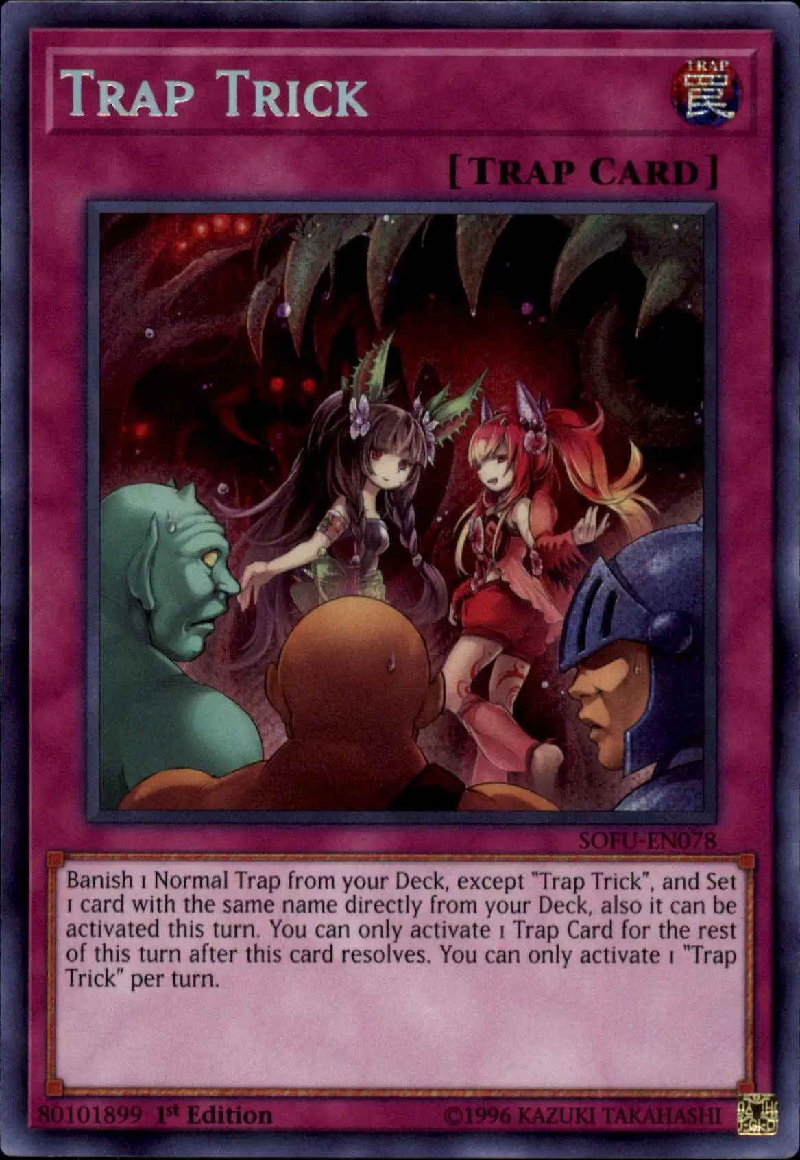 YuGiOh Soul Fusion Secret Rare Trap Trick SOFU-EN078