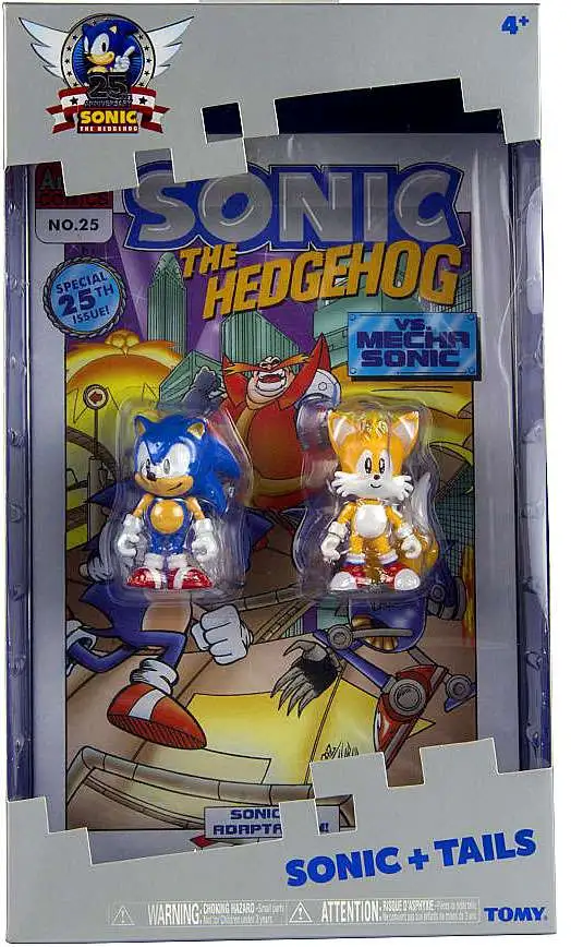 Sonic The Hedgehog 25th Anniversary Sonic & Tails Action Figure 2-Pack [With Comic Book]