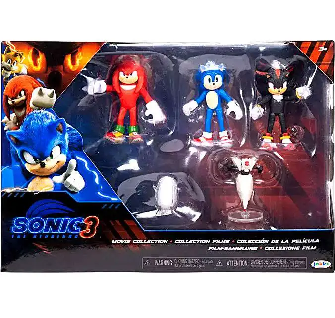 Sonic The Hedgehog 3 Movie Sonic, Knuckles, Shadow, Buzz Bomber & Drone 2.5-Inch Mini Figure 5-Pack Set [Movie Collection] (Pre-Order ships October)