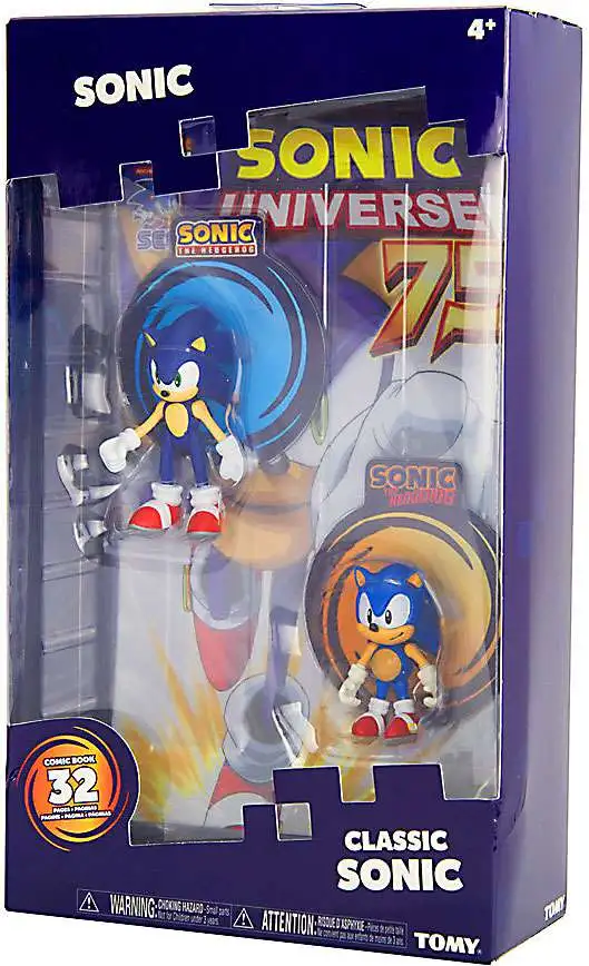 Bonecos Tomy Sonic The Hedgehog - Classic And Modern Tails With Comic Book  T22069