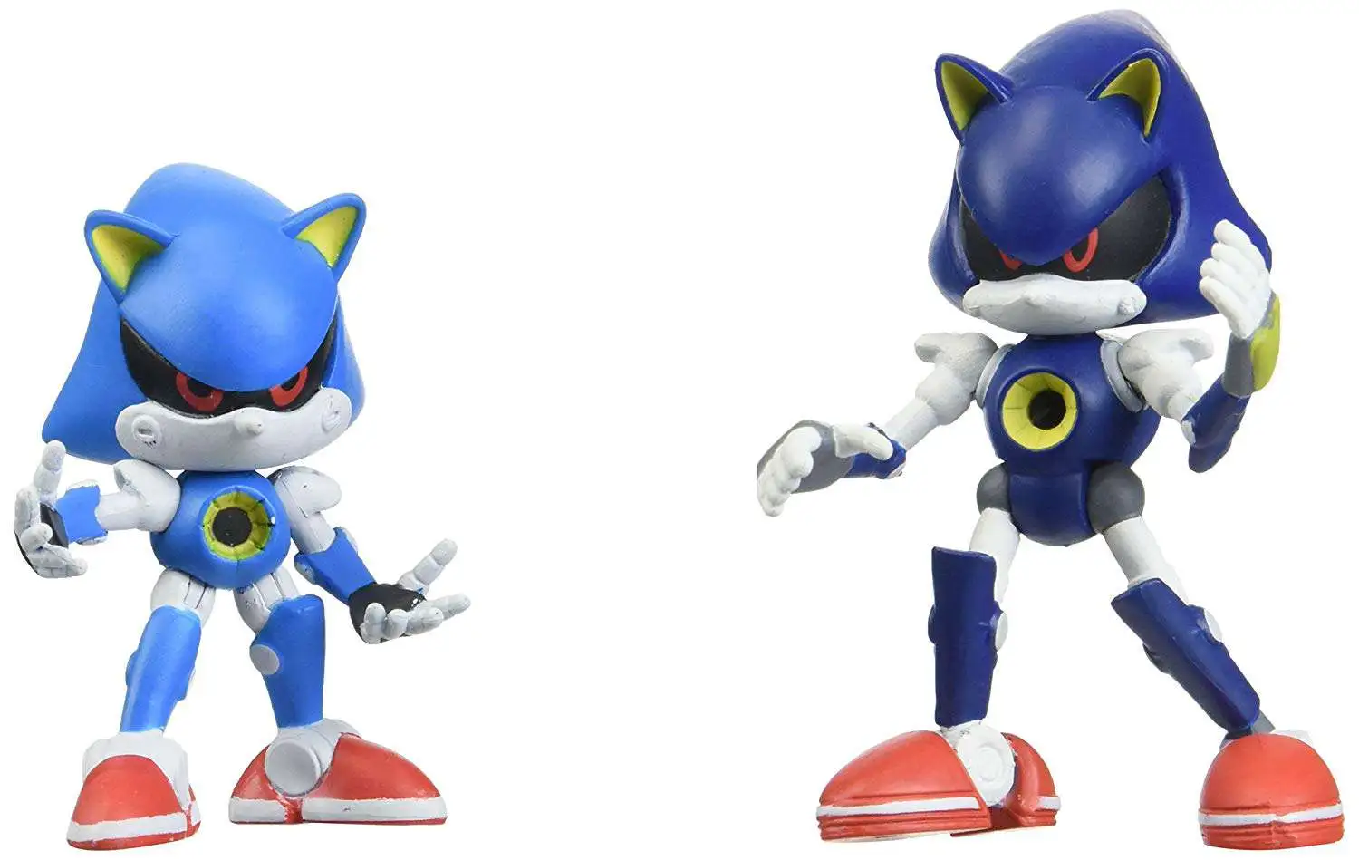 Sonic The Hedgehog Classic Metal Sonic Modern Metal Sonic with Comic 2 Pack  Set