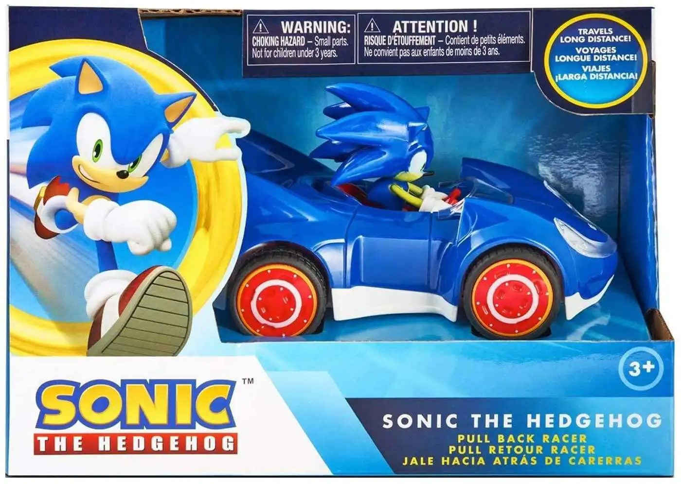 Sega All-Stars Racing Pullback Racers Sonic the Hedgehog Vehicle