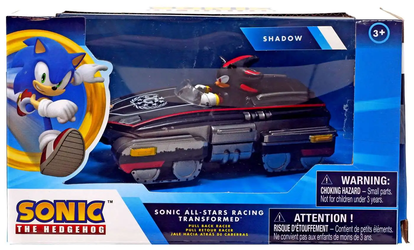 Sonic Transformed All-Stars Racing Pull Back Action Shadow and Sonic Hedgehog 