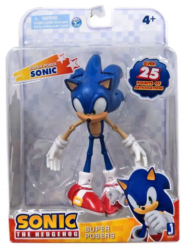 Super Poser Sonic the Hedgehog Action Figure com 25 pontos