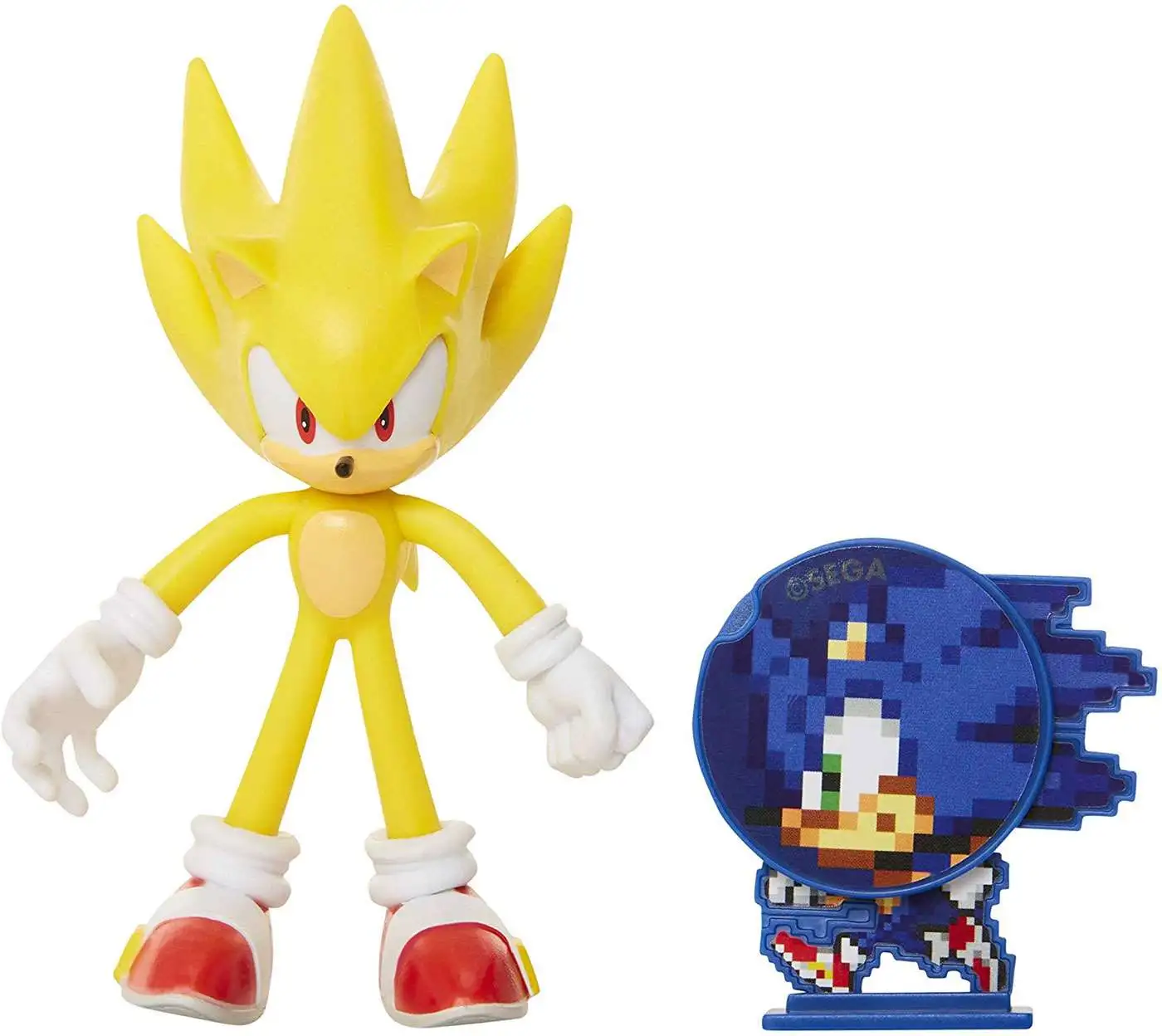  Sonic The Hedgehog 2 Movie Series 4-inch Action Figure Super  with Master Emerald 41497 : Toys & Games