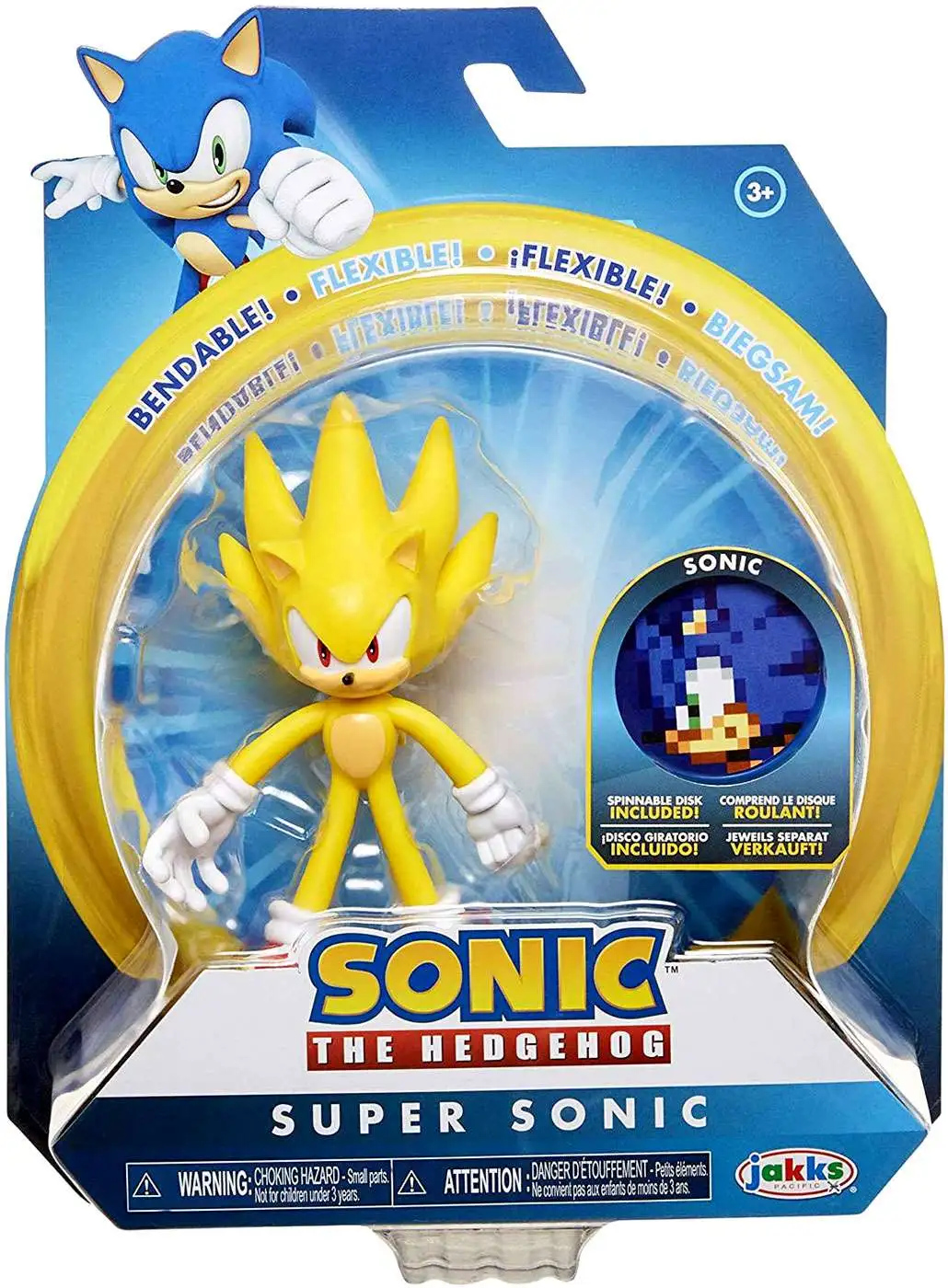 Modern Super Sonic the Hedgehog with Super Ring