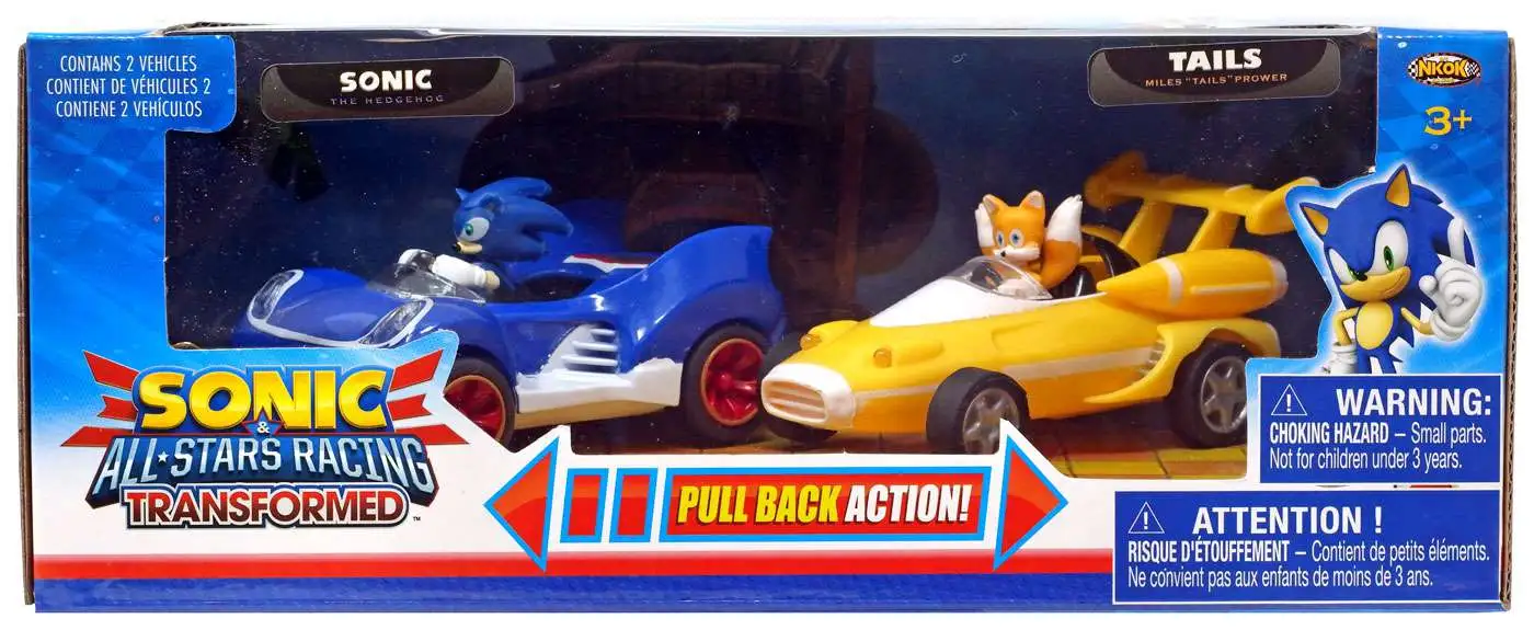 Sonic The Hedgehog All Stars Racing Transformed Pull Back Action Toy Car for sale online 