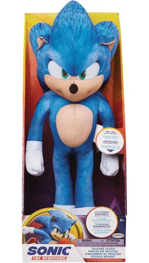 Sonic The Hedgehog, Sonic Movie 13 Plush, 5.6 x 5.4 x 14 inches 