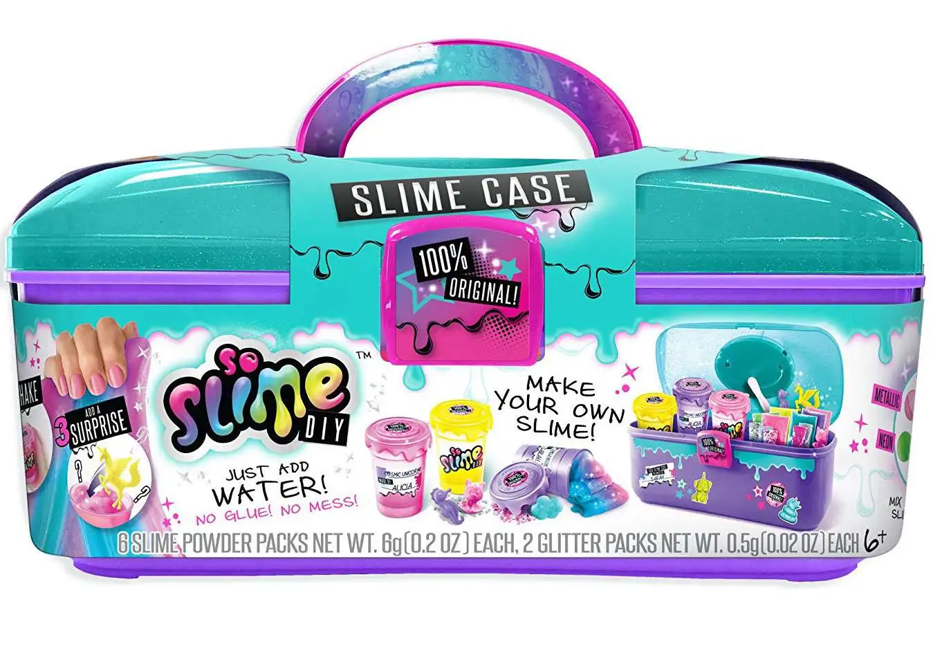 NEW Original DIY Brand So Slime Case w/ Storage Kit Play set Make Your Own  Slim