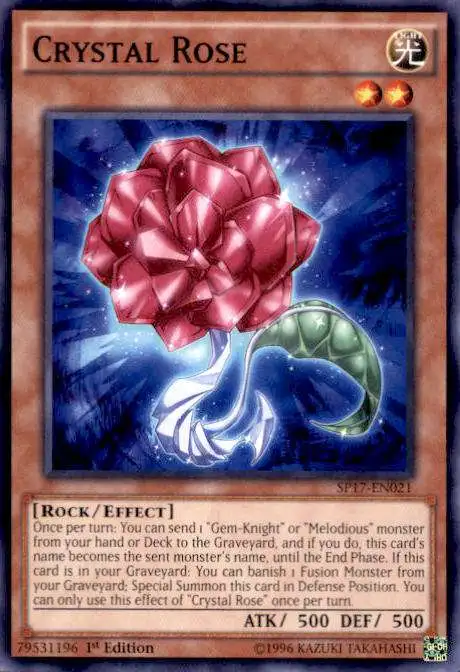 YuGiOh Star Pack Battle Royal Common Crystal Rose SP17-EN021