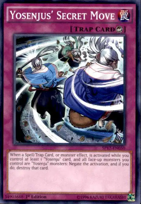 YuGiOh Star Pack Battle Royal Common Yosenjus' Secret Move SP17-EN050