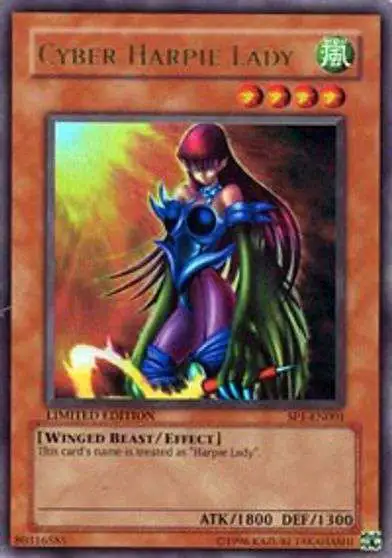 YuGiOh Preview Promo Single Card Ultra Rare Cyber Harpie Lady SP1-EN001  Damaged - ToyWiz