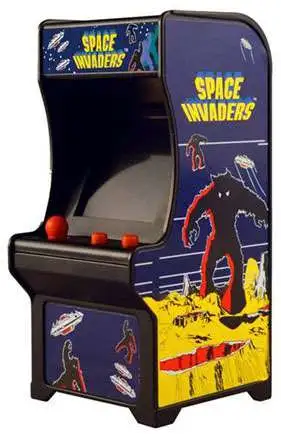 Tiny Arcade Space Invaders 4-Inch Micro Arcade Video Game Cabinet