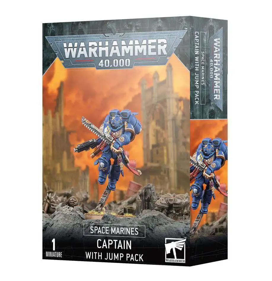 Warhammer 40,000 Space Marine Captain with Jumppack Miniature