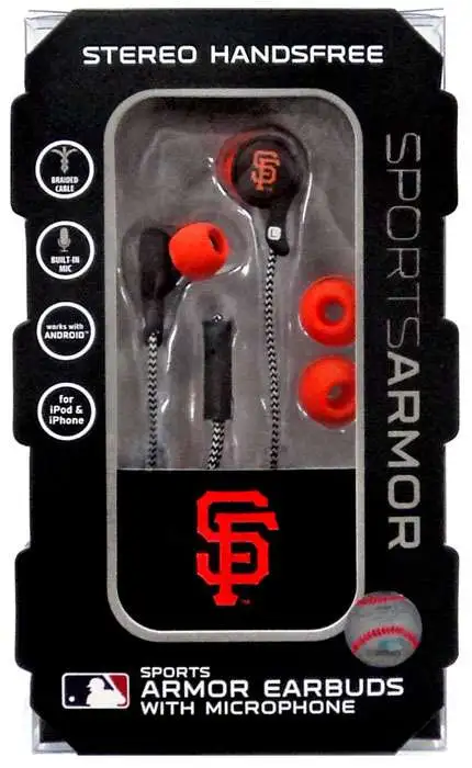 MLB Sports Armor San Francisco Giants Earbuds [with Microphone]