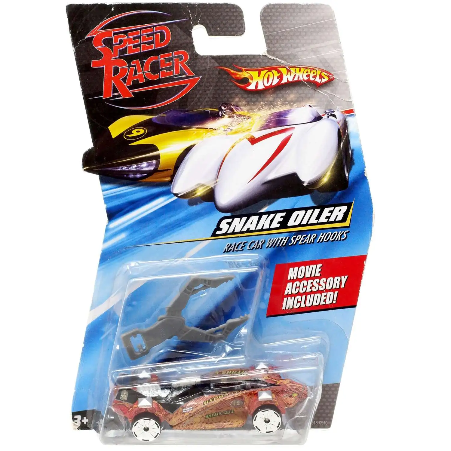 Speed Racer Hot Wheels Snake Oiler Race Car with Spear Hooks Diecast Car