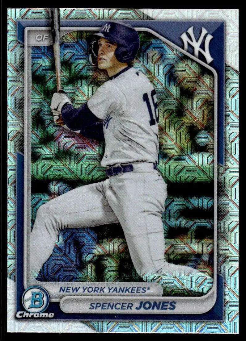 MLB Topps 2024 Bowman Baseball Mega Box Mojo Refractor Spencer Jones BCP-32