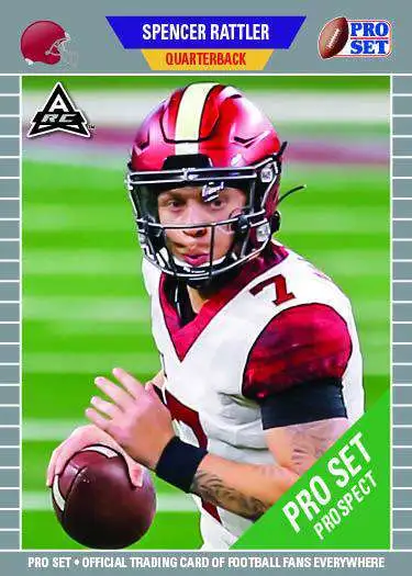 Leaf Oklahoma Sooners 2021 Pro Set Prospect Football Spencer Rattler ["ARC" Amateur Rookie Card]