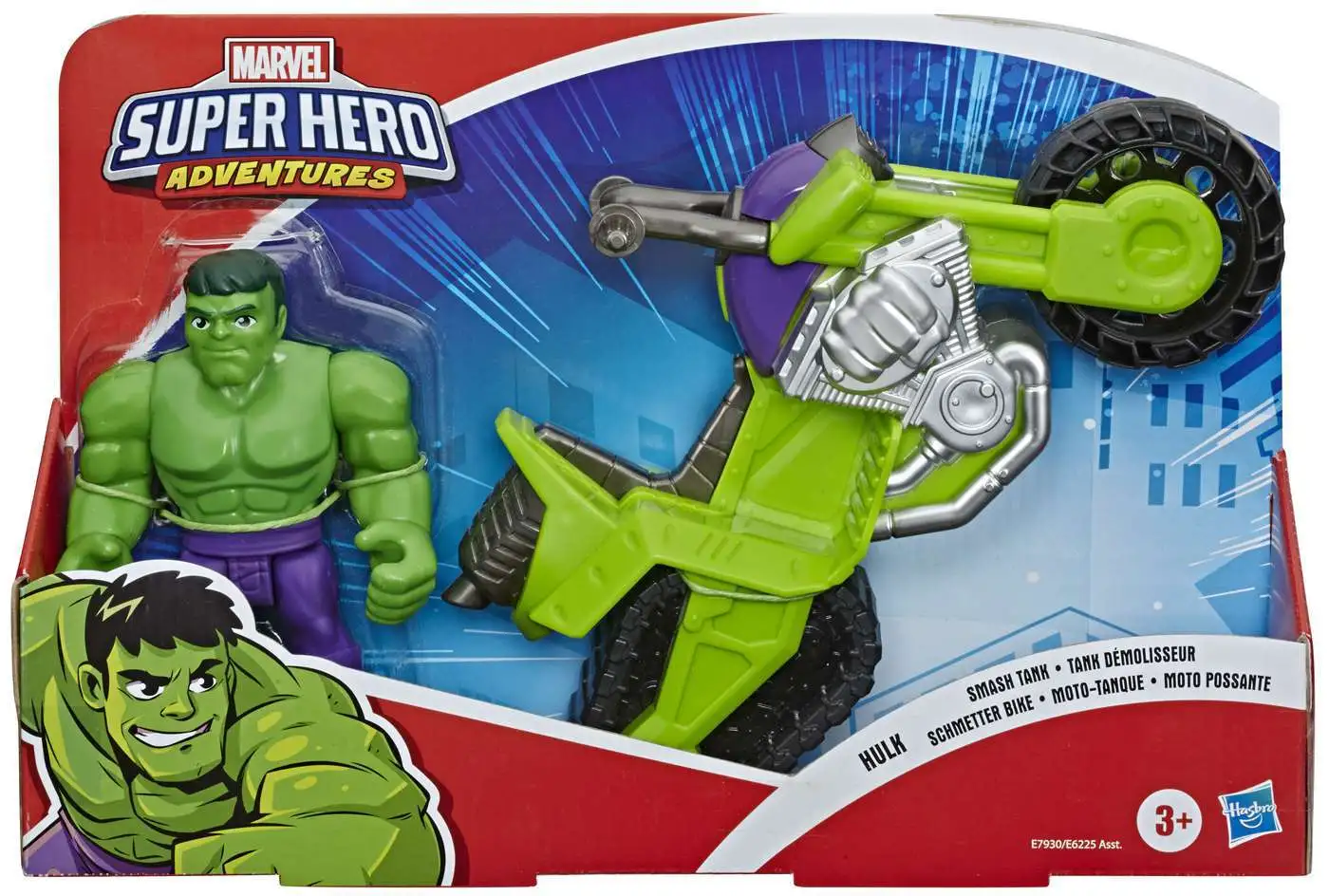 Marvel Super Adventures Hulk Smash Tank Figure Toy Bike A43 for sale online 