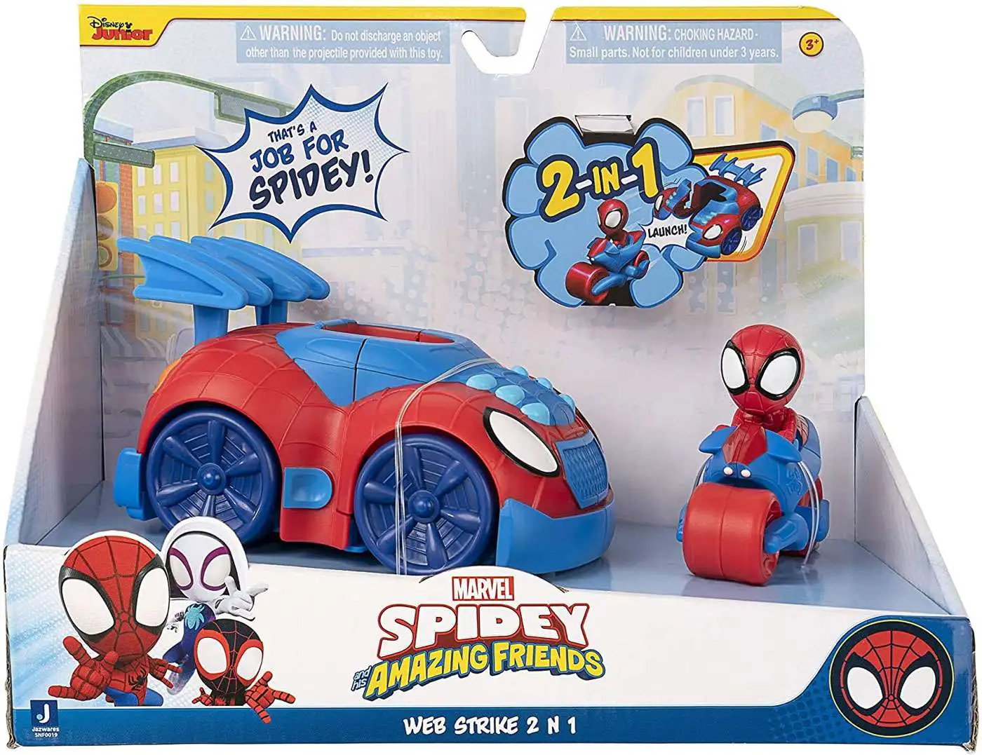Marvel Spidey & His Amazing Friends Web Strike 2 in 1 Vehicle