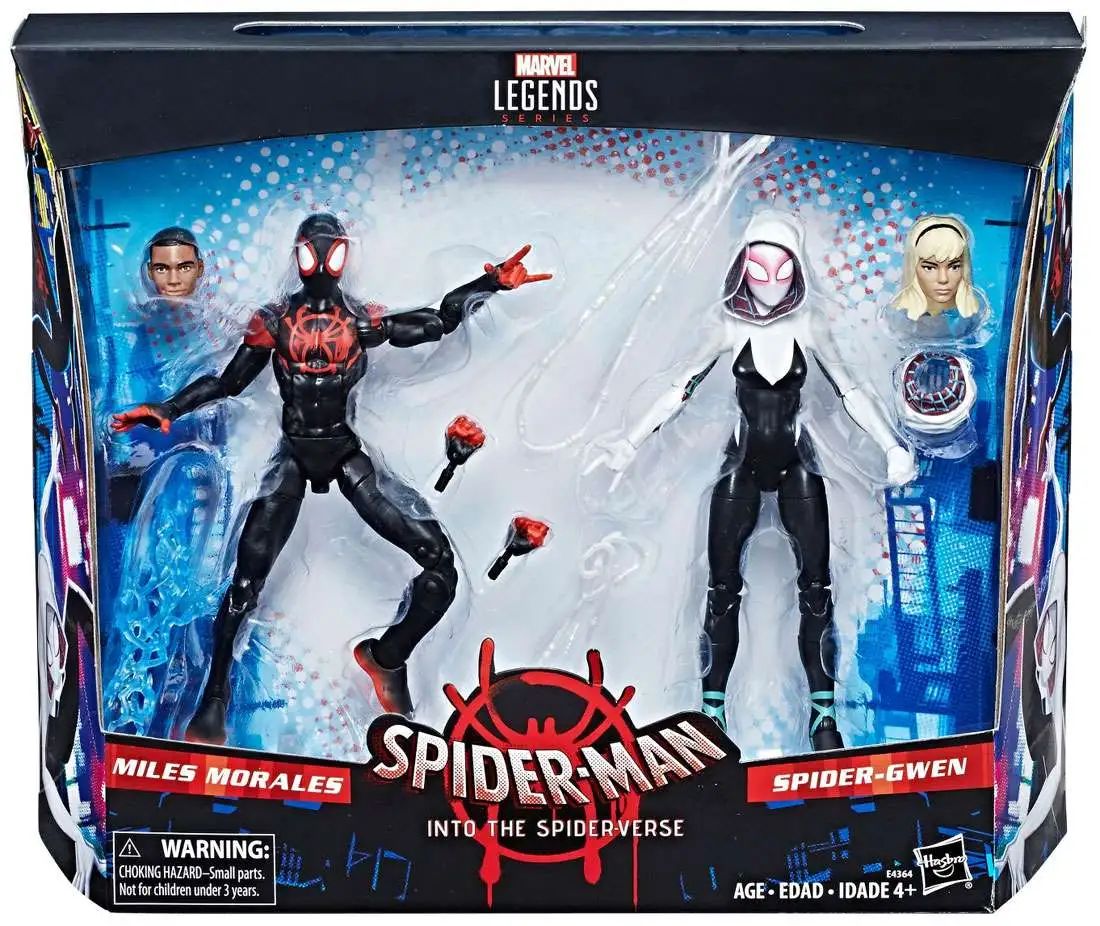 Marvel Legends Spider-Man Into the SpiderVerse Miles Morales & Spider-Gwen Exclusive Action Figure 2-Pack