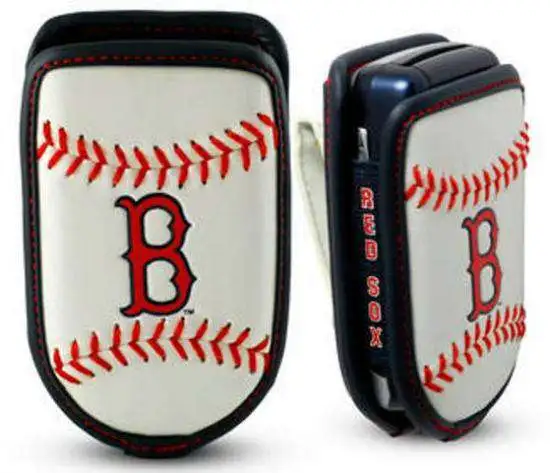 MLB GameWear Boston Red Sox Leather Cell Phone Holder