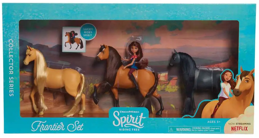 Spirit Riding Free Classic Series Frontier Set [Spirit, Lucky & 2 Horse  Friends]