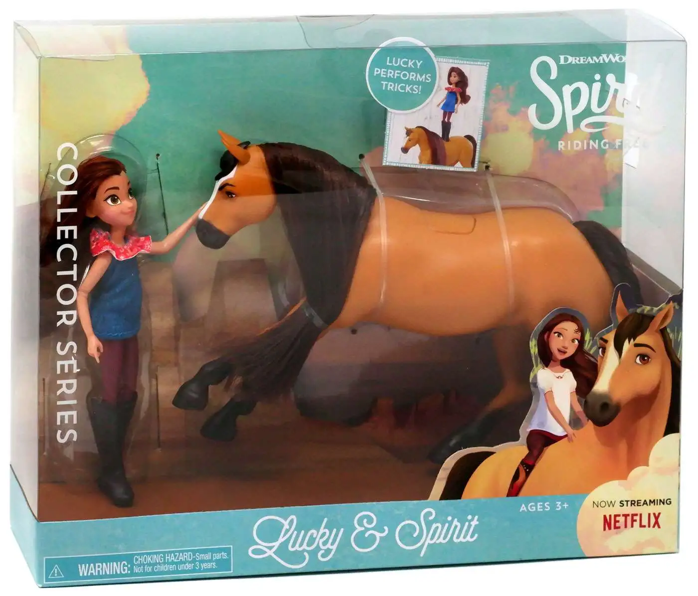Bestaan voorjaar gelijkheid Spirit Riding Free Collector Series Lucky Spirit Figure Set Version 3,  Lucky Performs Tricks Just Play - ToyWiz