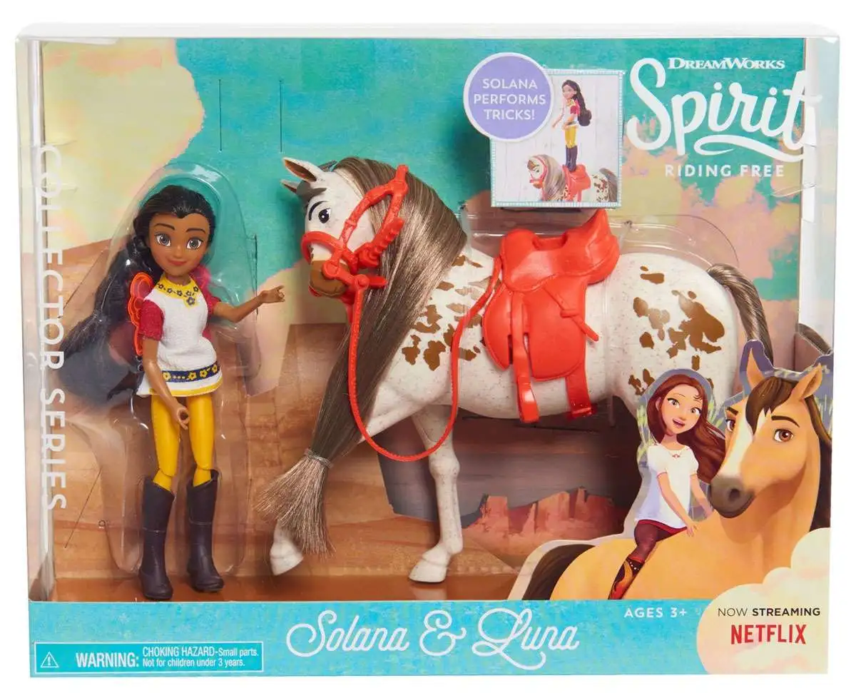 Verspilling puberteit Tegenhanger Spirit Riding Free Collector Series Solana Luna Figure Set Just Play -  ToyWiz